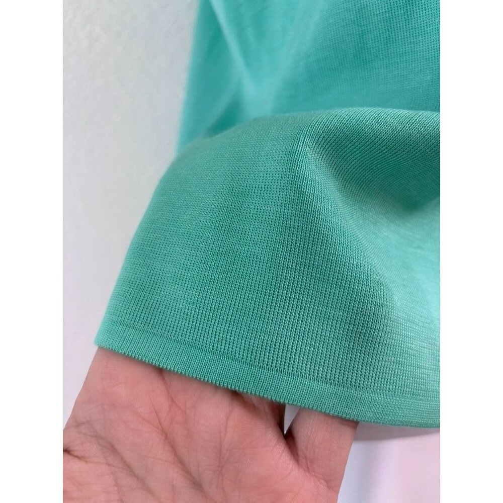 Ming Wang‎ women's size large seafoam green scoop neck knit tank top casual - Picture 5 of 7